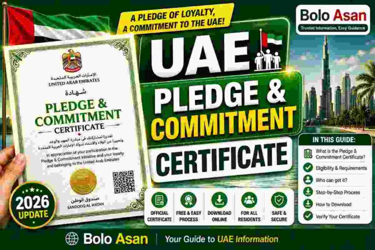 UAE Pledge & Commitment Certificate